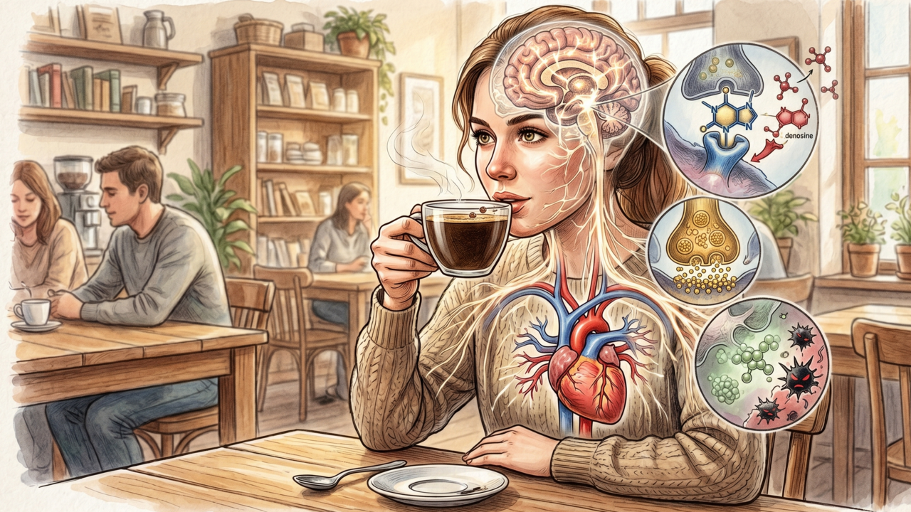 O que o consumo de café faz no cérebro e na saúde do coração