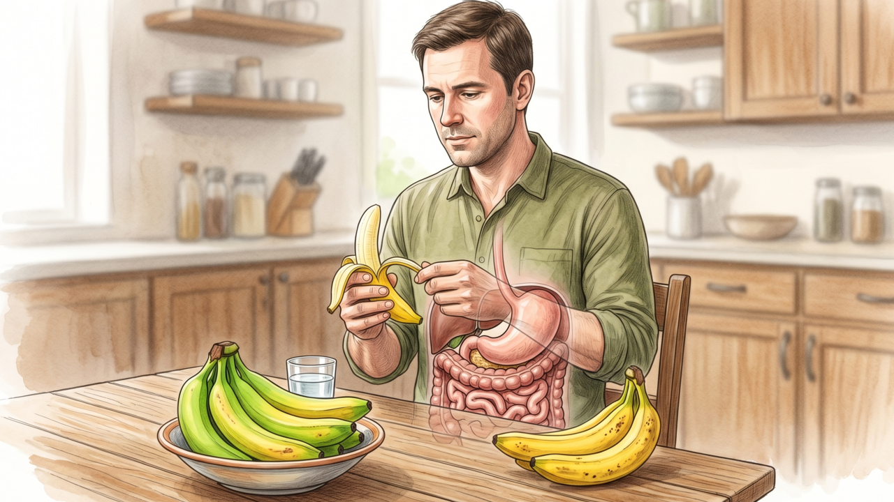 O que o consumo de banana faz no intestino e na pressão arterial