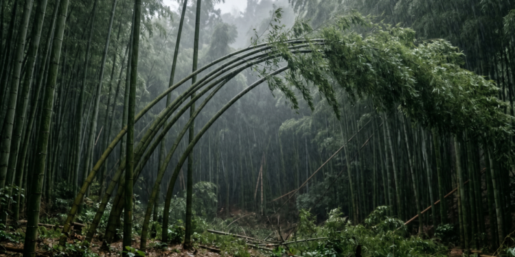 Provérbio japonês do dia: “o bambu que enverga ao vento não quebra na primeira tempestade”.