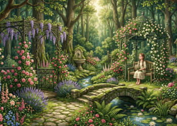 Nomes de meninas inspirados em jardins românticos que parecem saídos de um conto delicado