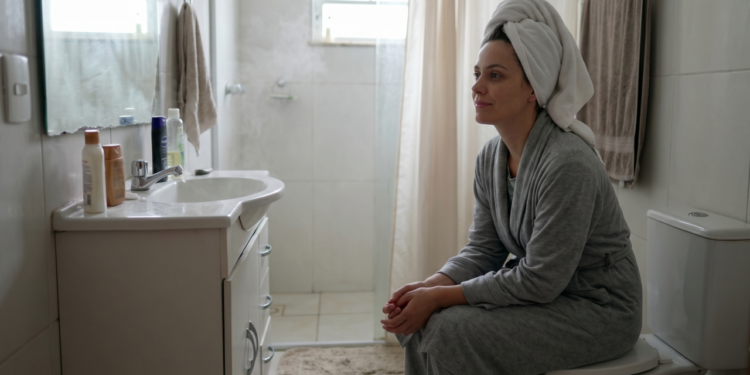 A pessoa que fica mais alguns minutos no banheiro depois do banho não está ignorando ninguém, ela pode estar usando o único espaço da casa onde ainda consegue desacelerar sem ser interrompida