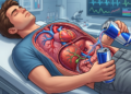 O que o Red Bull faz na saúde cardiovascular e fígado
