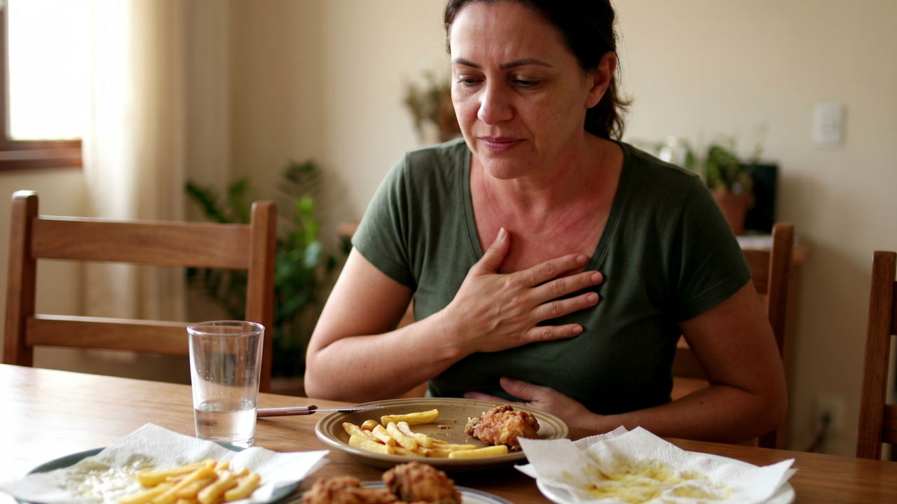 O que a fritura faz no estômago e também no fígado
