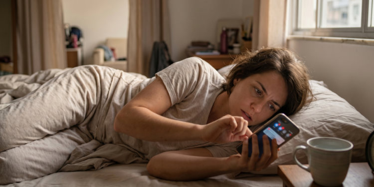 As pessoas que checam o telefone cinco minutos depois de acordar estão treinando o cérebro para começar todos os dias no modo de reação — e isso está custando mais caro do que imaginam