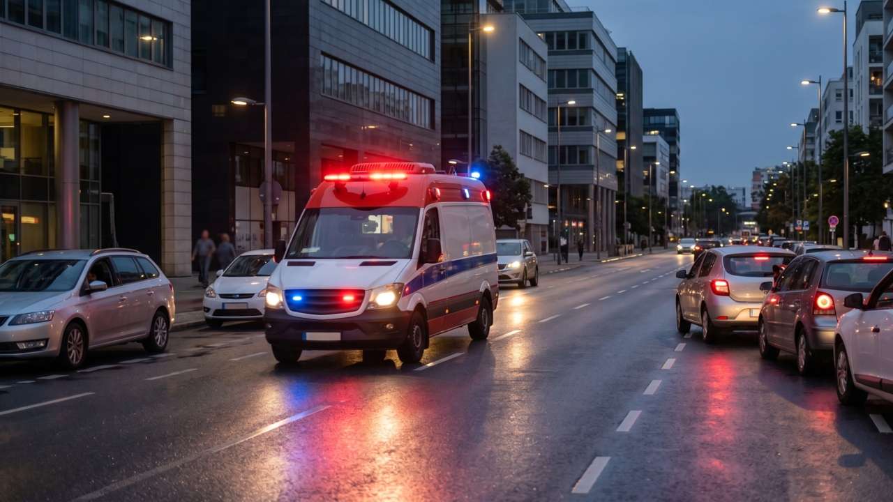 O que significa a luz vermelha do carro de bombeiro