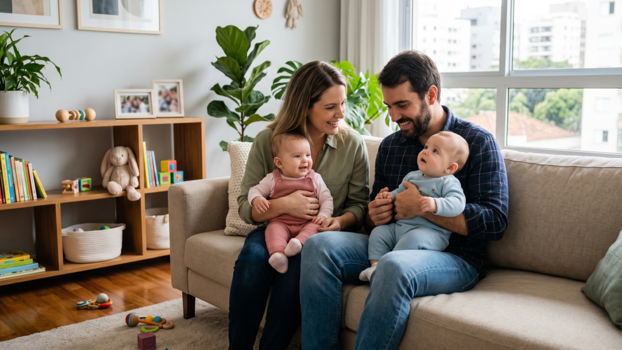 Nomes de bebê curtos para irmãos gêmeos que são modernos e cheios de personalidade