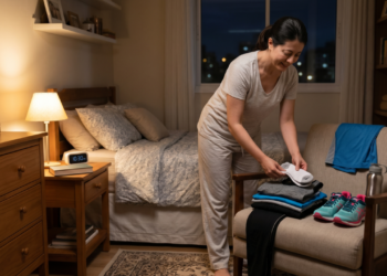 Pessoas que deixam a roupa de treino pronta na noite anterior tendem a faltar menos e a manter o foco por mais semanas