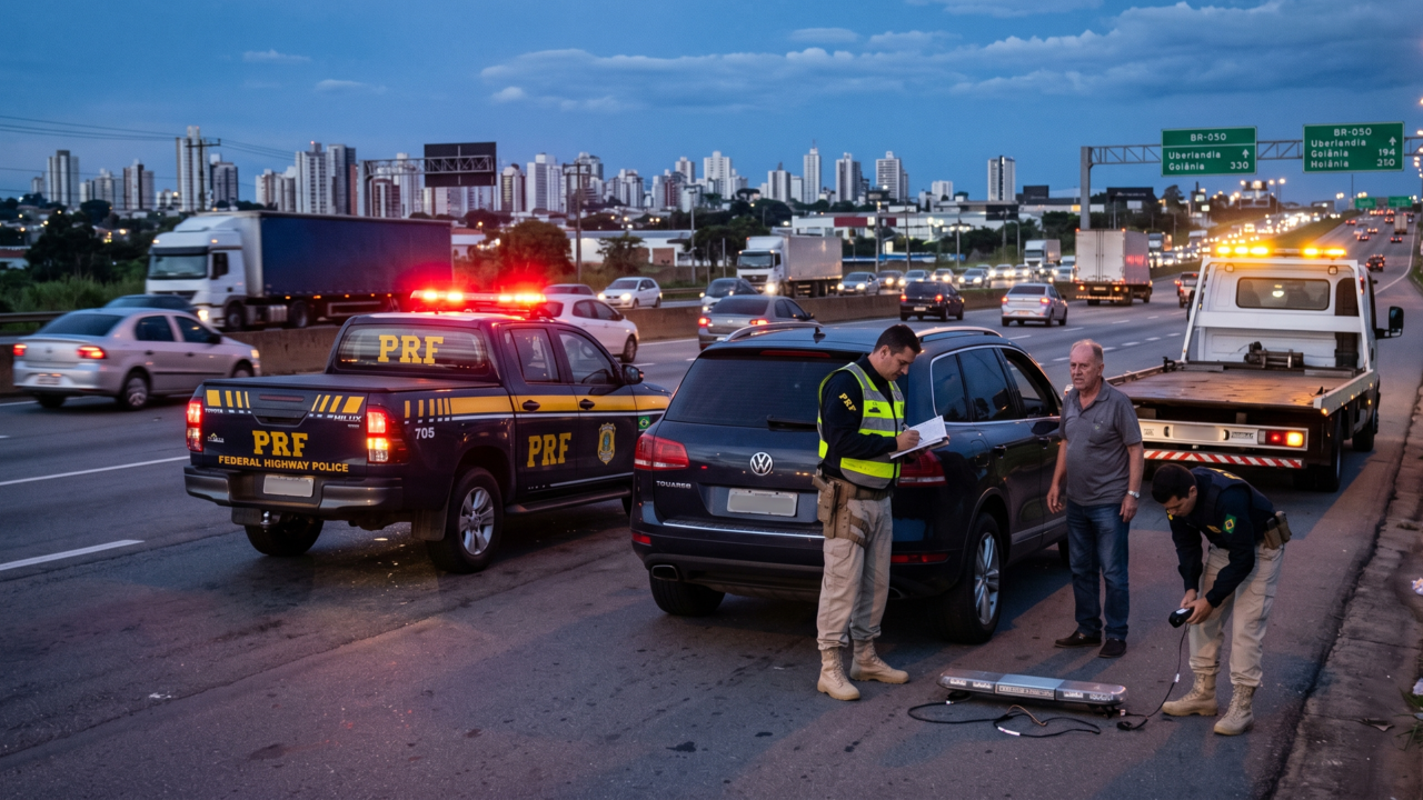 O que significa o giroflex ligado em carro oficial
