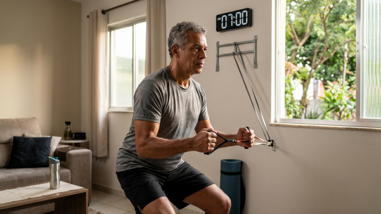 Pessoas que treinam no mesmo horário todos os dias tendem a criar mais disciplina e abandonar menos a rotina