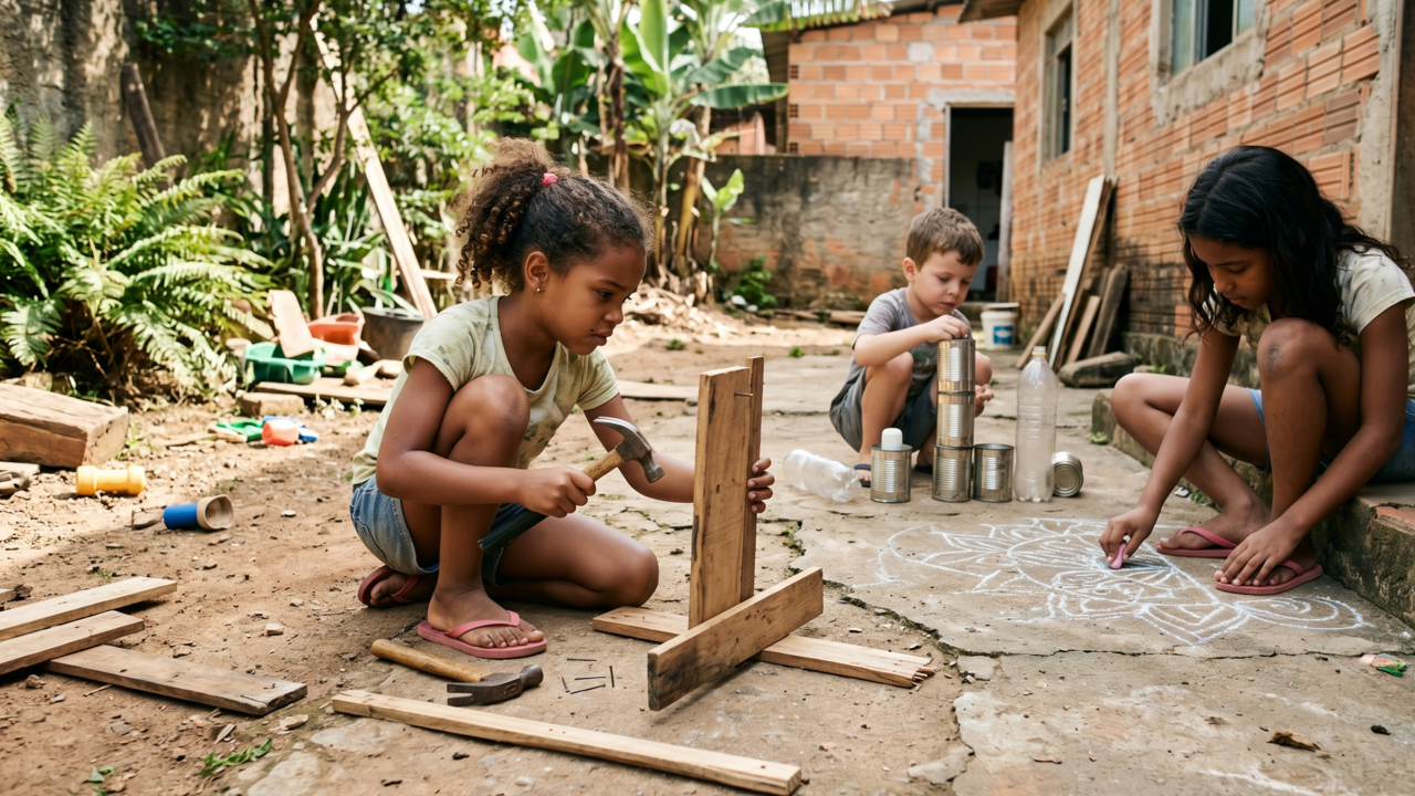 A psicologia afirma que crianças que brincavam na rua, sem regras estruturadas, estavam construindo o que hoje é conhecido como resiliência emocional