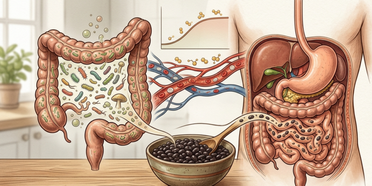 O que o feijão faz no intestino e na glicose