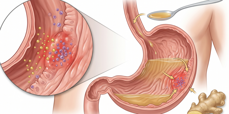 O que o gengibre em jejum faz no estômago e na inflamação