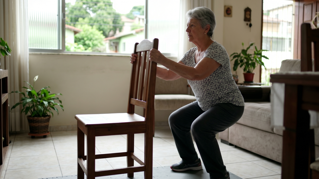 Esqueça a caminhada: o exercício de apoio na cadeira recomendado para que maiores de 65 anos ganhem estabilidade ao levantar e sentar