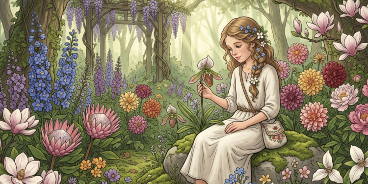 Nomes de meninas inspirados em flores raras que evocam doçura e originalidade