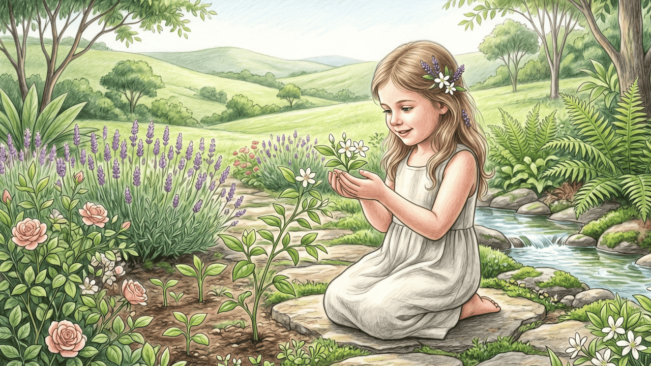 Nomes de meninas inspirados em jardins românticos que parecem saídos de um conto delicado