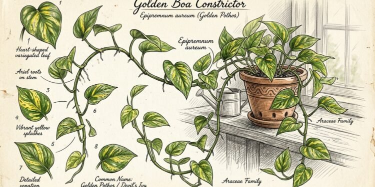 A jiboia como a planta pendente ideal para apartamentos