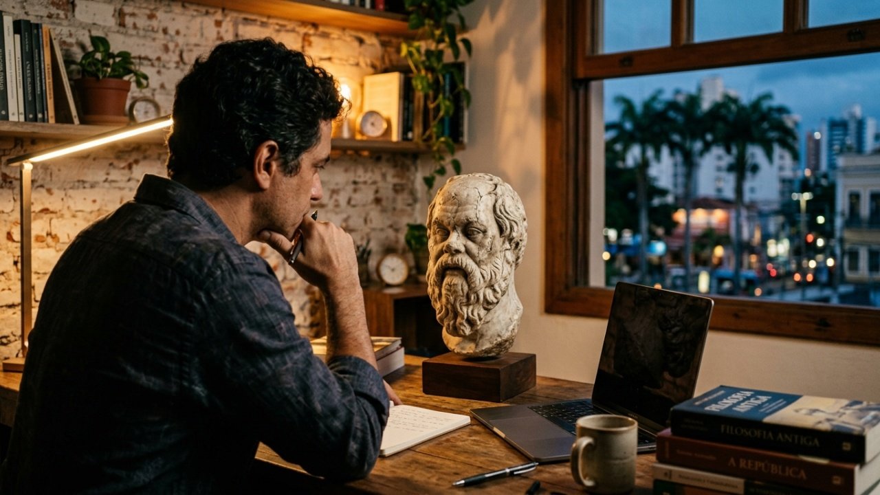 Como a reflexão socrática sobre autoconhecimento ajuda na maturidade