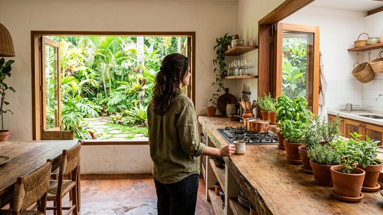 Como o design biofílico entrou nos lares