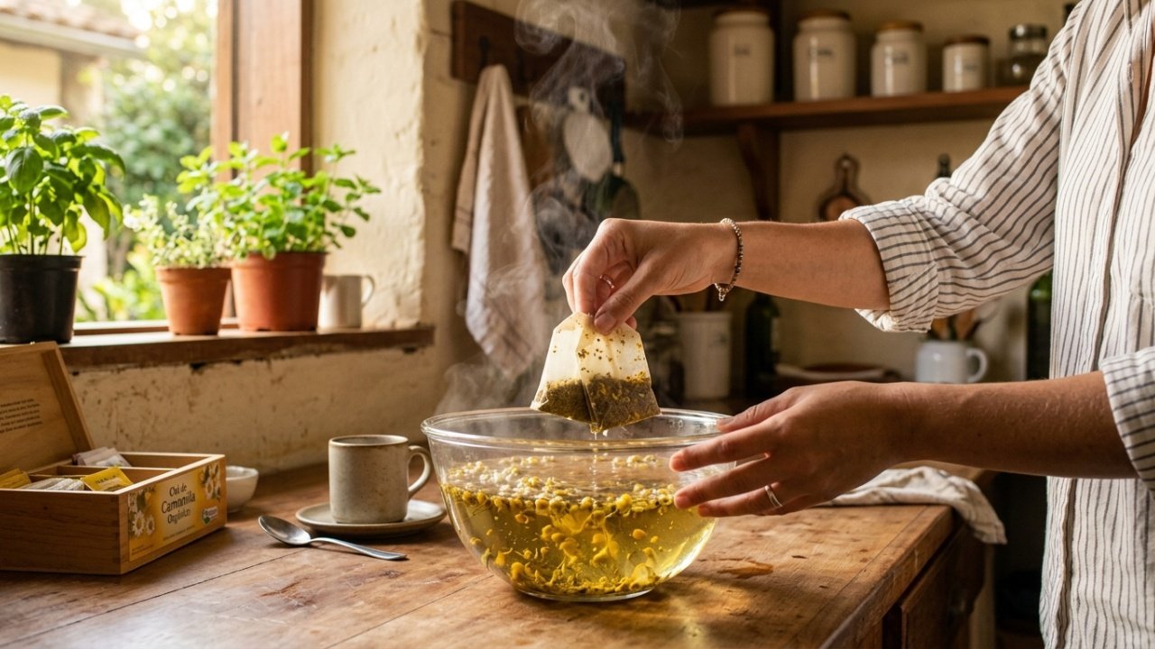  Por que enxaguar o cabelo com chá de camomila e para que serve