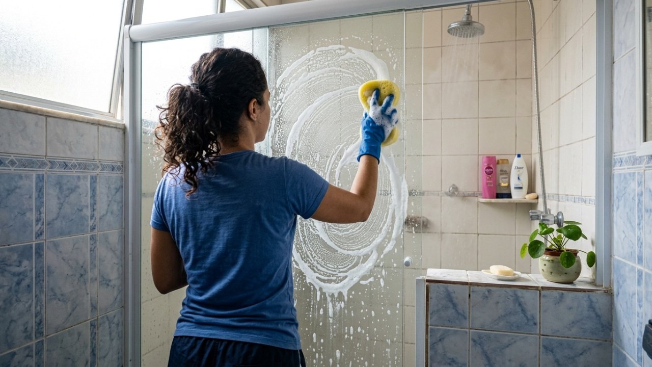 Sem vinagre nem limão: a melhor forma de remover marcas de sabão do box