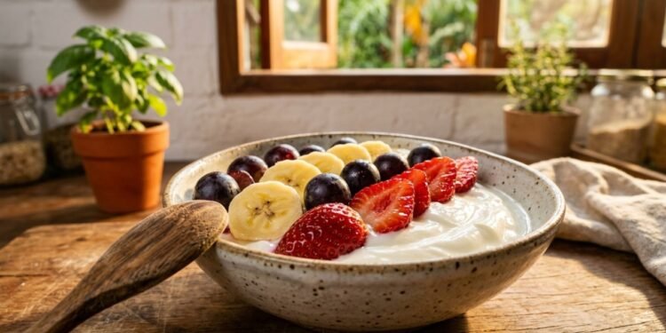 O que acontece no corpo ao trocar biscoito recheado por fruta com iogurte