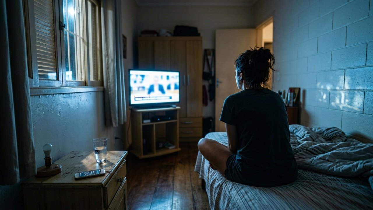 O que significa dormir com a televisão ligada