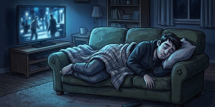 O que significa dormir com a televisão ligada
