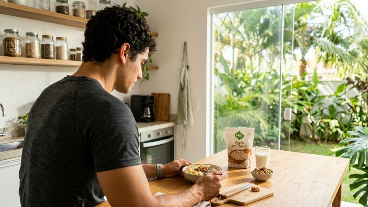  Café da manhã para ganho de massa muscular com controle calórico