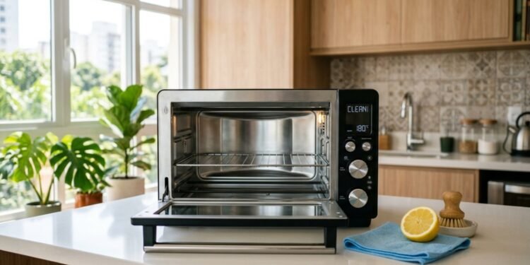 Guia para limpar o forno elétrico, recomendações de fabricantes para evitar gordura e mau cheiro