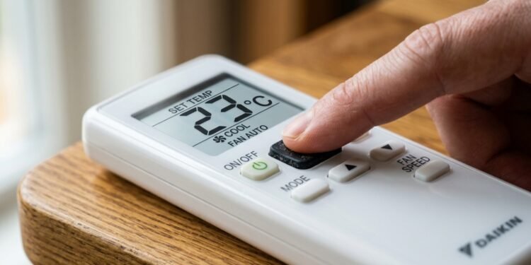 Temperatura do ar-condicionado e impacto no consumo de energia