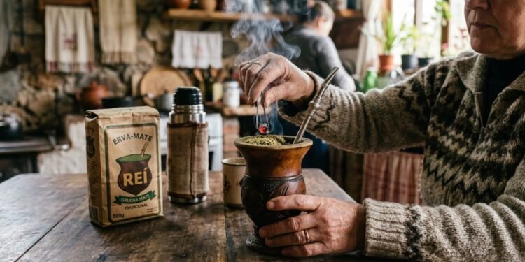 Colocar uma brasa dentro do mate