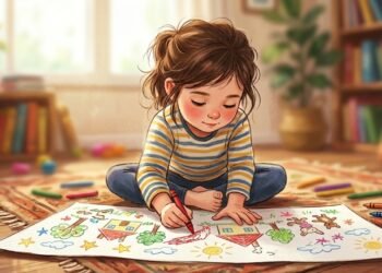 O significado psicológico do gosto infantil por desenhos e lápis coloridos