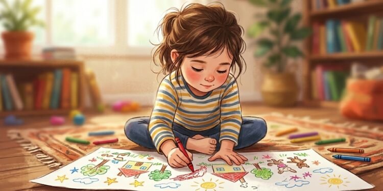 O significado psicológico do gosto infantil por desenhos e lápis coloridos