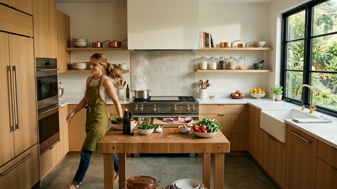 A regra do triângulo invisível que arquitetos aplicam para fazer cozinhas antigas ganharem o dobro do espaço útil sem derrubar nenhuma parede
