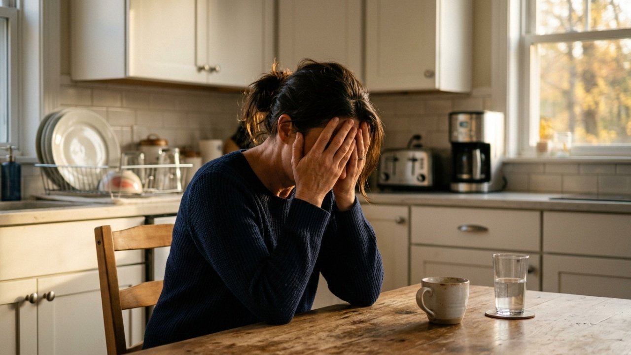 Exaustão emocional e física de donas de casa versus fadiga comum