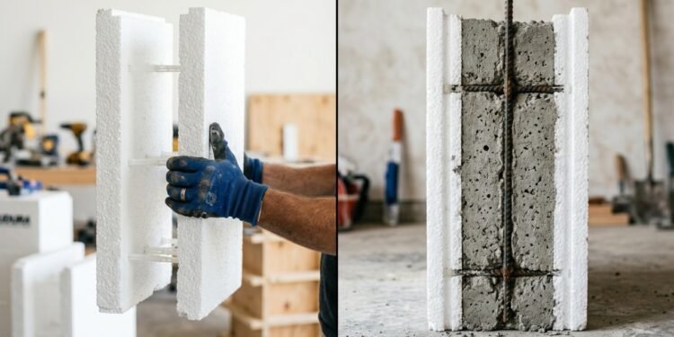 Sistema construtivo ICF (Insulated Concrete Forms)