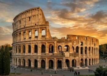 Por que o Coliseu Romano tem apenas um lado destruído