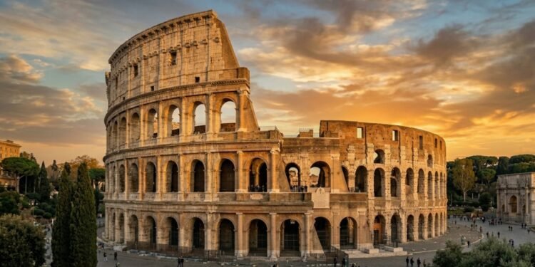 Por que o Coliseu Romano tem apenas um lado destruído