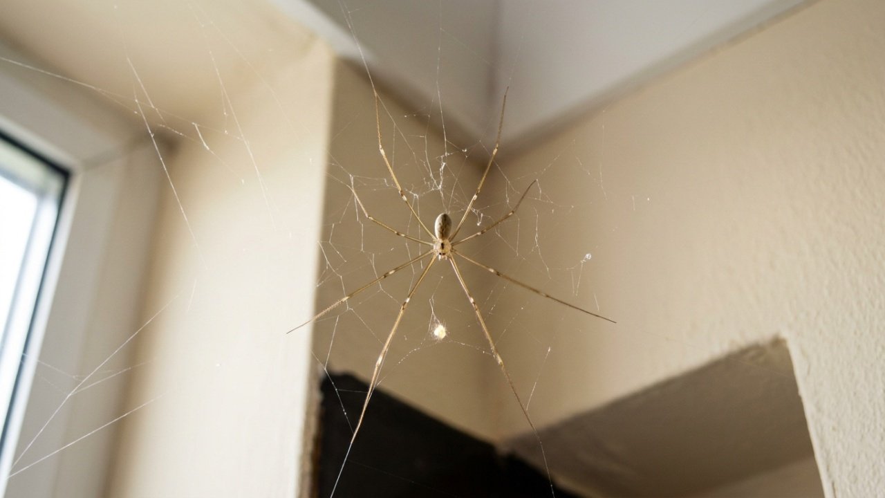 O que significa aparecer uma aranha de pernas longas no seu apartamento