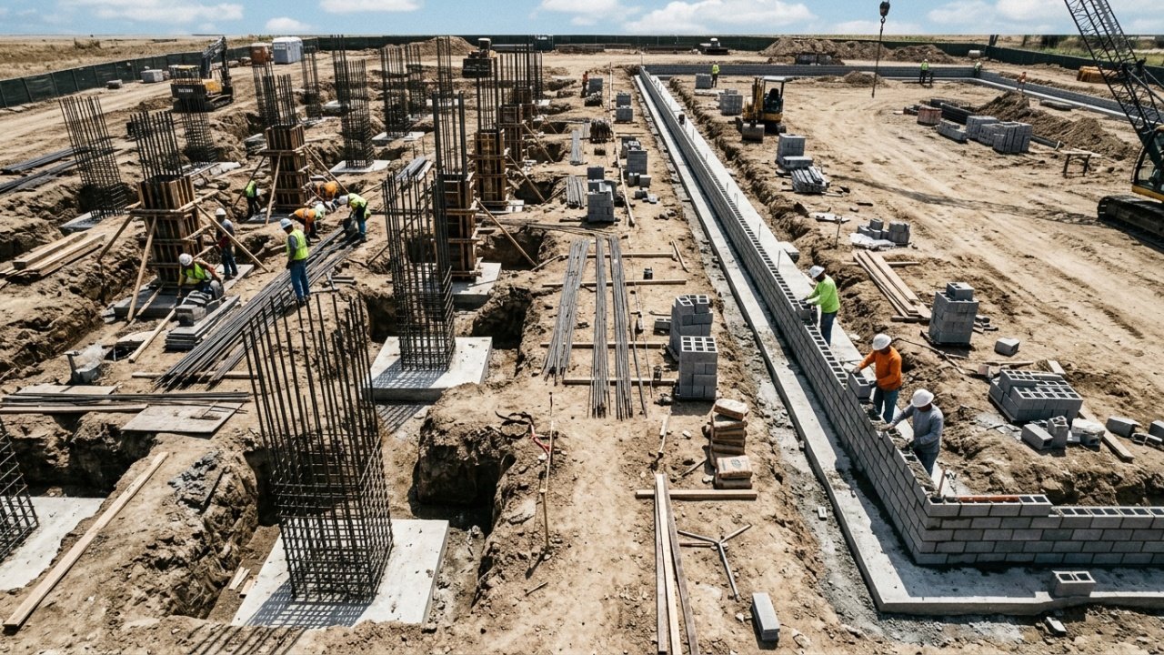 Engenheiros civis revelam por que construir a casa com blocos estruturais de concreto reduz os custos da fundação