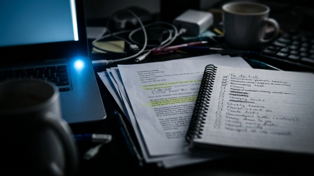 O que significa quando a pessoa mantém a mesa do escritório em casa