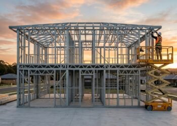 Steel frame: sistema construtivo com aço galvanizado