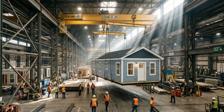 Construção pré-fabricada modular