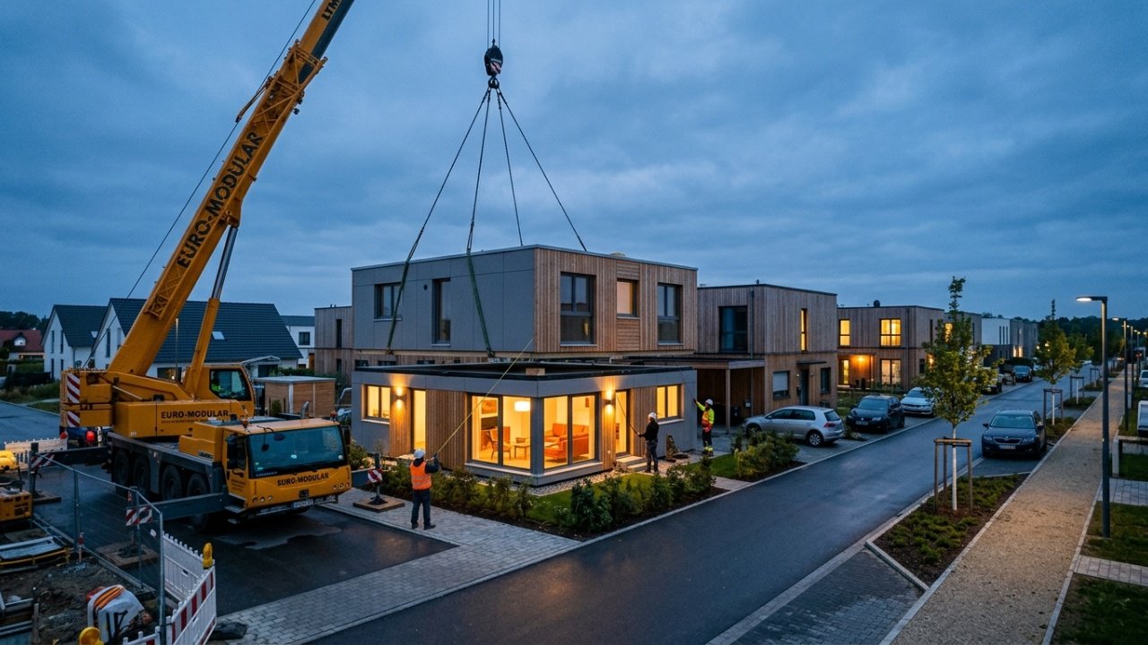 Construção pré-fabricada modular