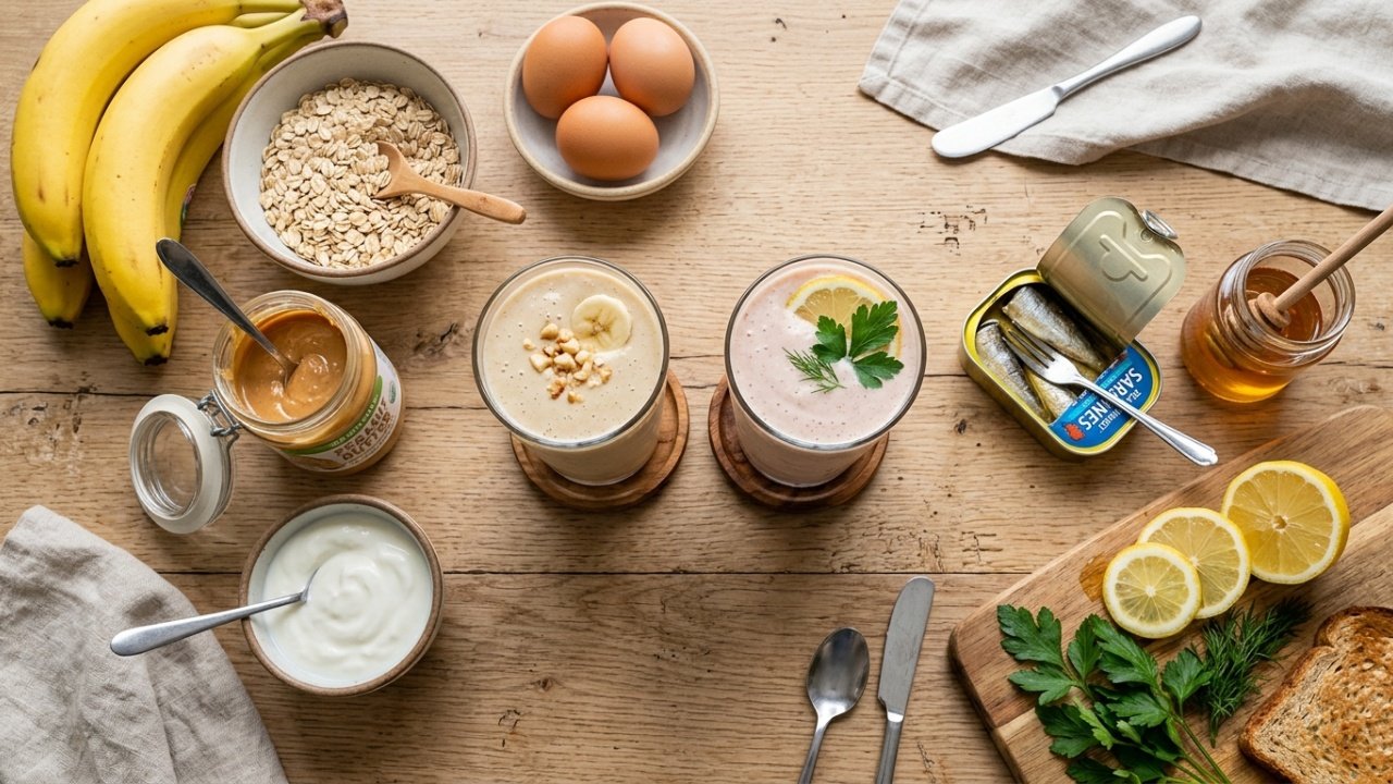 As 2 vitaminas caseiras para tomar pela manhã e manter a massa muscular após os 50