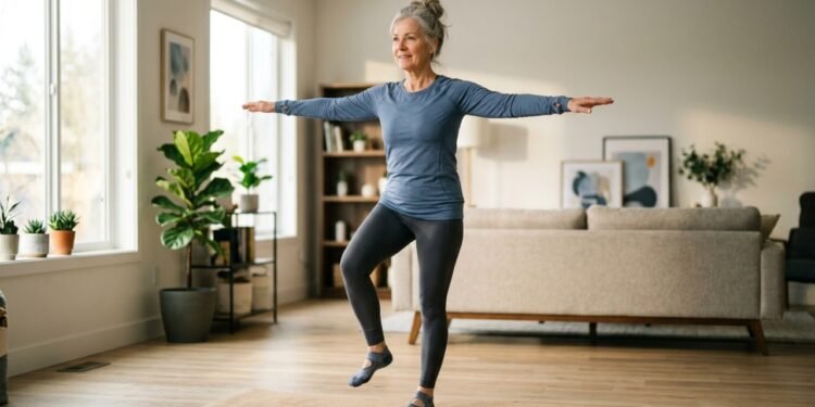 Um exercício para melhorar o equilíbrio está ganhando destaque entre pessoas com mais de 60 anos