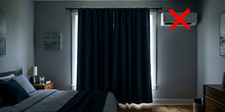Para a engenharia de interiores focar na instalação de cortinas com forro de blackout térmico barra a radiação infravermelha e reduz drasticamente o consumo do ar condicionado