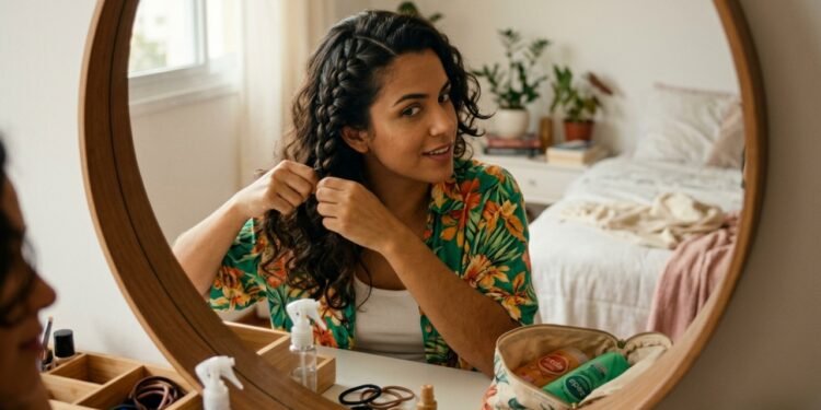 O penteado preso com trança que salva quem tem muito cabelo e quer algo bonito sem complicação