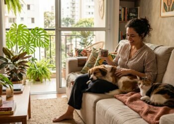 Ter pet depois dos 30: 7 mudanças silenciosas que gatos e cachorros trazem para a rotina adulta