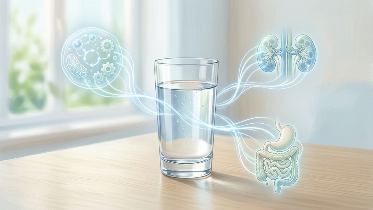 O que beber água pura ao acordar faz no metabolismo e no funcionamento dos rins